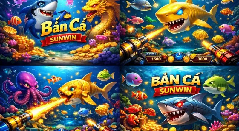 Game Bắn Cá Sunwin với nhiều loài cá sinh động, đặc sắc siêu hấp dẫn