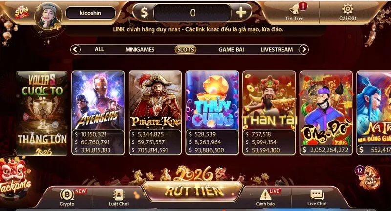 Khám phá trò chơi Slotgame Sunwin ( Nổ hủ Sunwin)